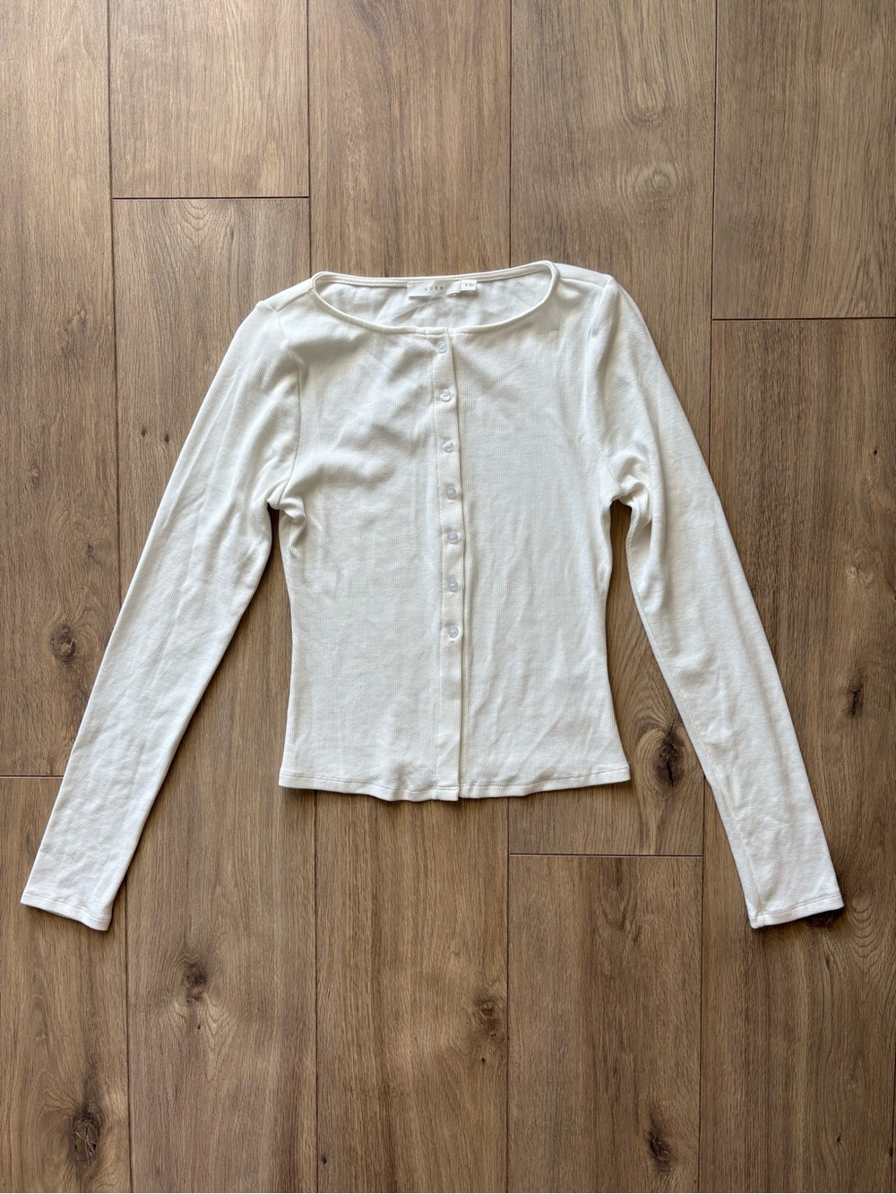Lush Button-Front Long Sleeve